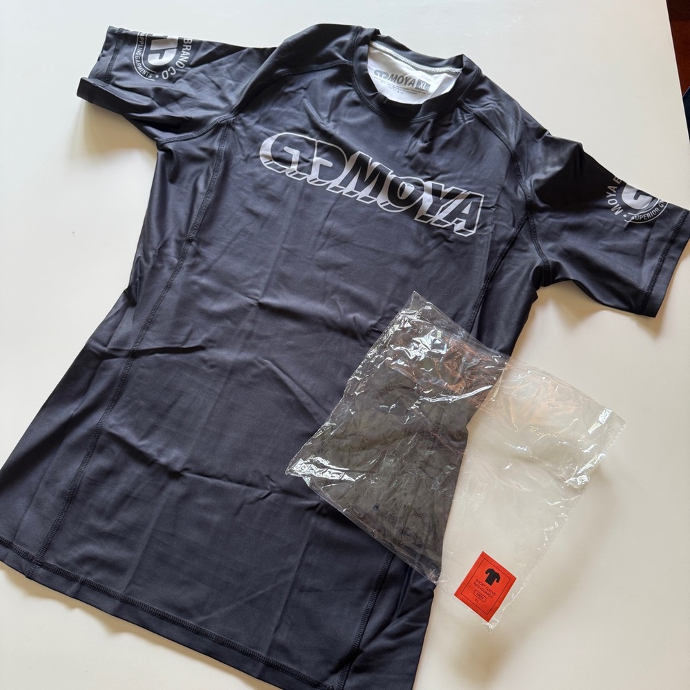 Black Moya Brand Rash Guard Bjj No-Gi